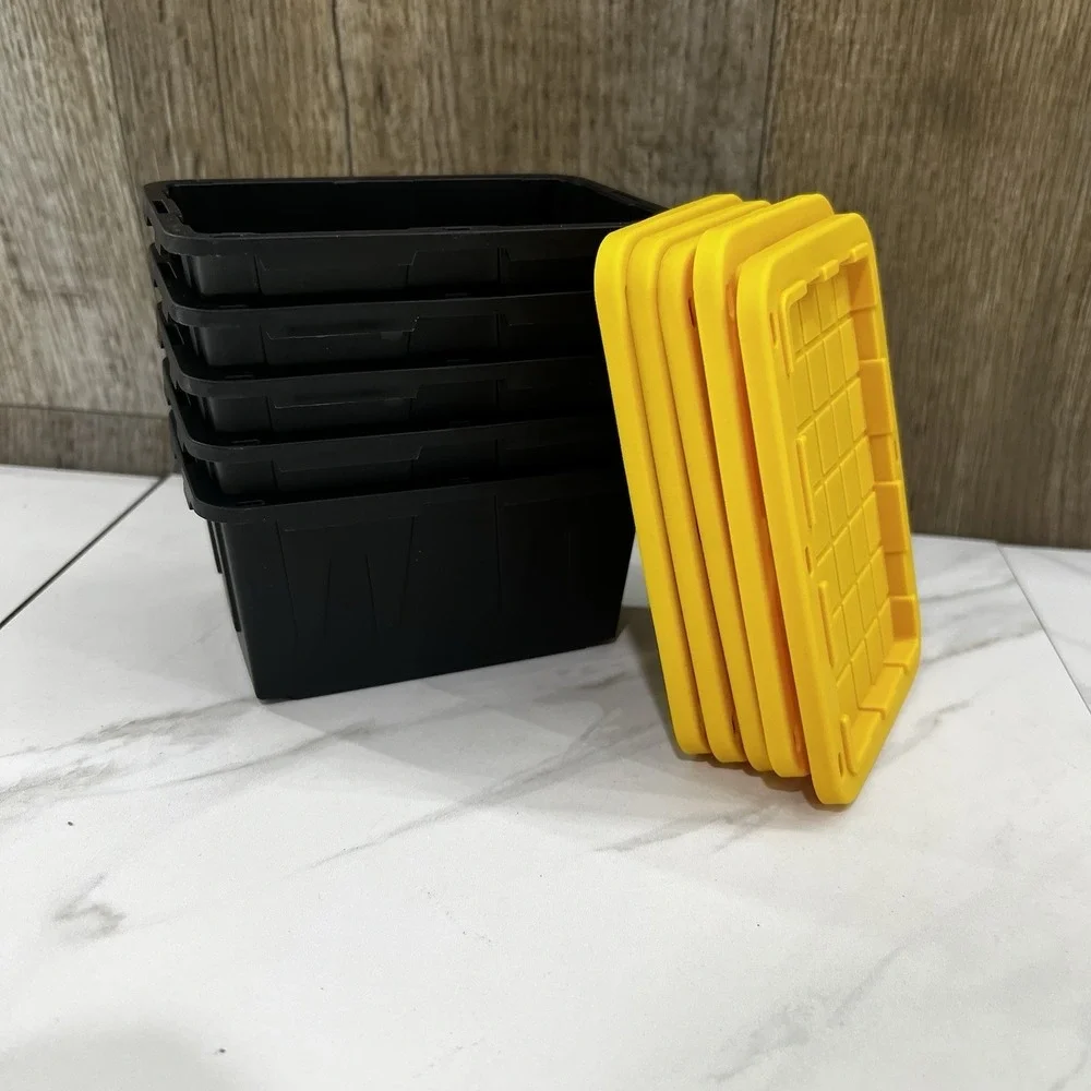 Lowe's Set Of 5 Teeny Mini Plastic Storage Totes With Lids Tik Tok Viral!!